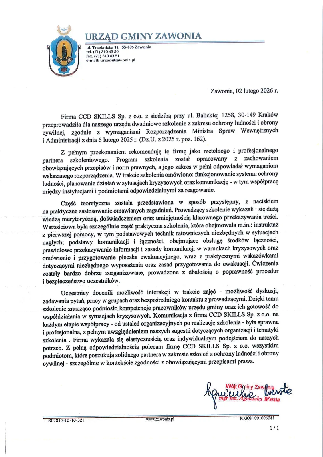 List referencyjny